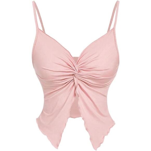 Women's Going Out Tops Camisole Pink - Picture 1 of 5